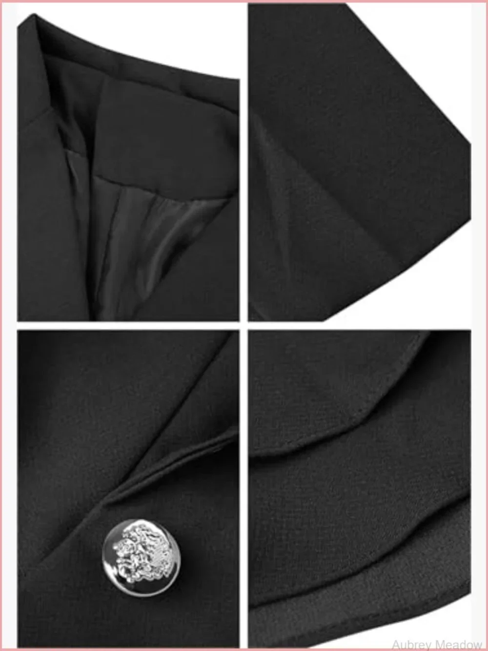 Women's Button Front Open Blazer Long Sleeve Plus Size Office Coat
